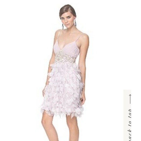 Sue Wong Nocturne Lilac Cascading petal bead dress Y2K Style wedding prom SZ 6 - Picture 2 of 12